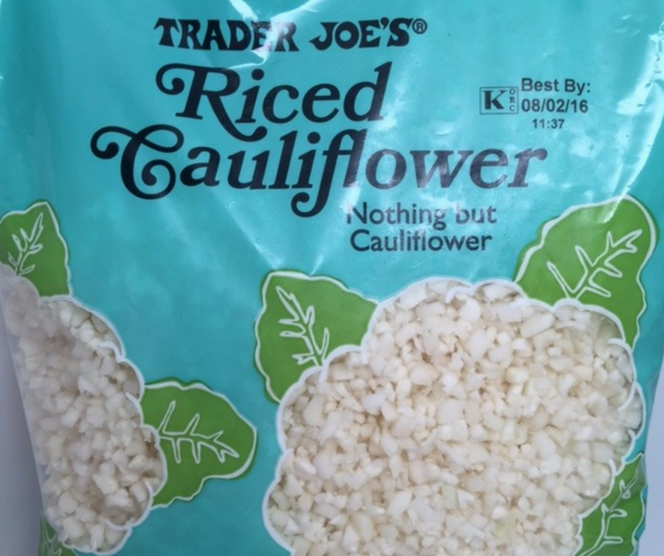 Trader Joe’s cauliflower rice package