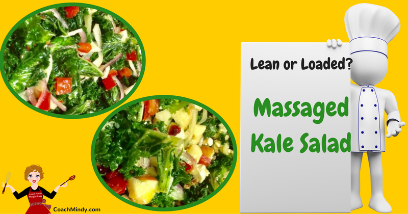 lean or loaded massaged kale salad